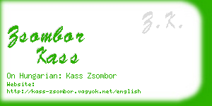 zsombor kass business card